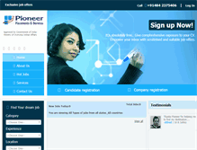 Tablet Screenshot of pioneerplacements.com